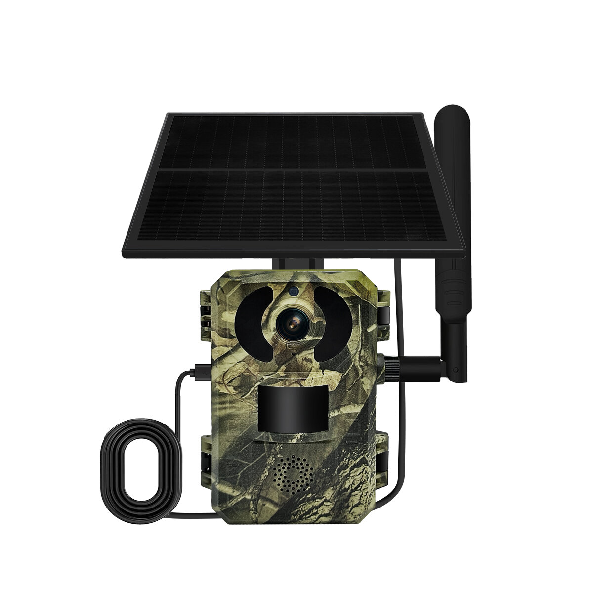 

ESCAM QF380 4G 4MP Hunting Camera with Solar Panel PIR Motion Detection Night Vision Two-way Audio IP66 Wireless Wild An