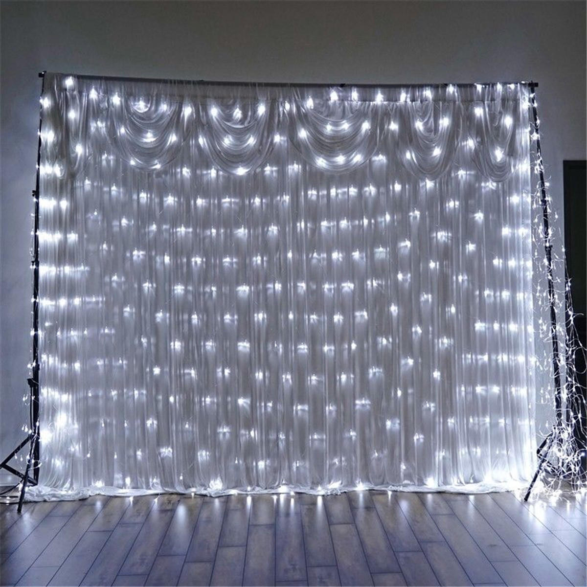 1.5x1.5m IP65 LED Curtain Fairy Holiday String Light Christmas Lights Party Wedding Decor EU Plug AC220V Christmas Decor