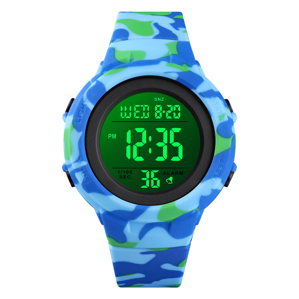 SKMEI 1615 Fashion 50m Waterproof Luminous Display Countdown Alarm Stopwatch Men Sport Digital Watch