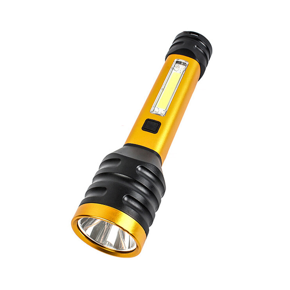 XANES® 150LM 3W Mini Flashlight 4 Modes USB Rechargeable Tactical Torch COB Warning Light