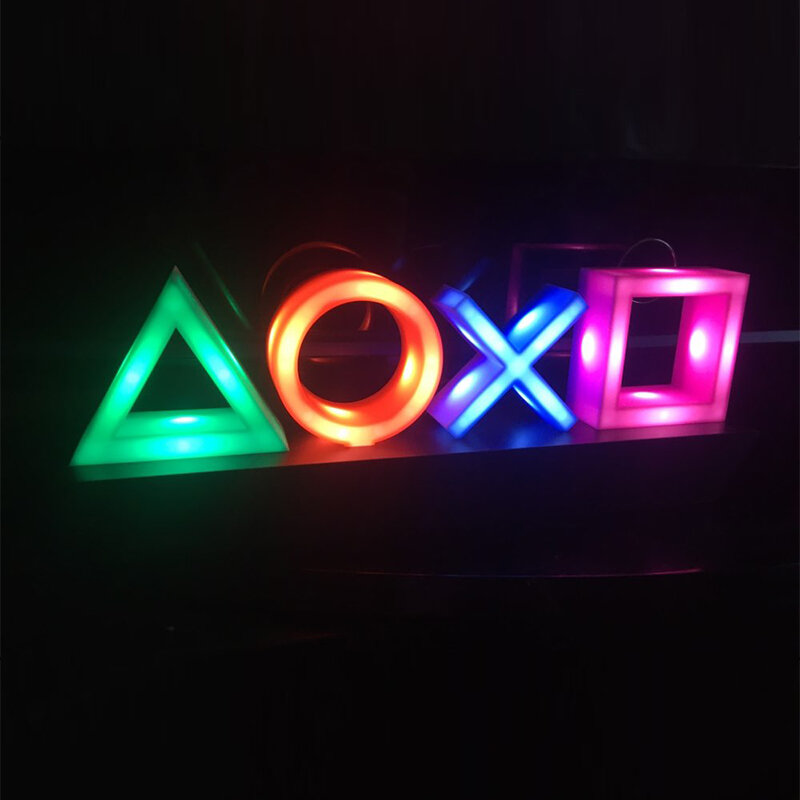 

USB Neon Light Game Icon Lamp Voice Control Dimmable Bar Club KTV Wall Bar Atmosphere Decorative Commercial Lighting for