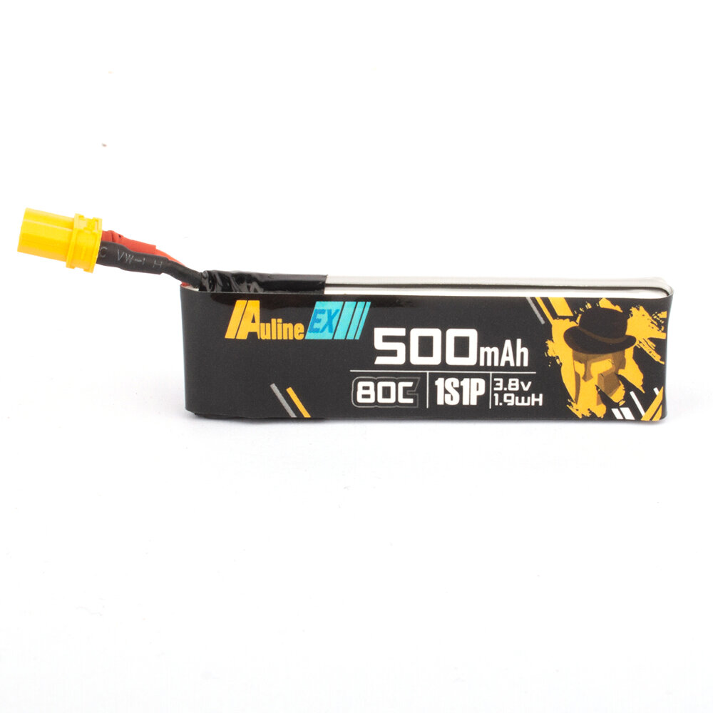 

Auline EX 3.8V 500mAh 80C 1S HV LiPo Battery XT30 Plug for Emax Nano X FPV Racing Drone