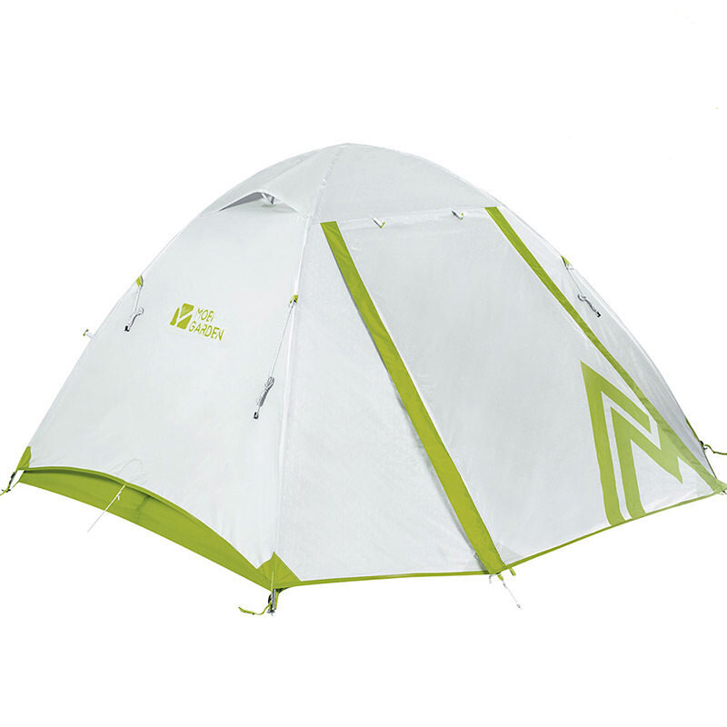 MOBI GARDEN NXZQU61013 3 People Camping Tent Waterproof Aluminum Double Layer Sunshade