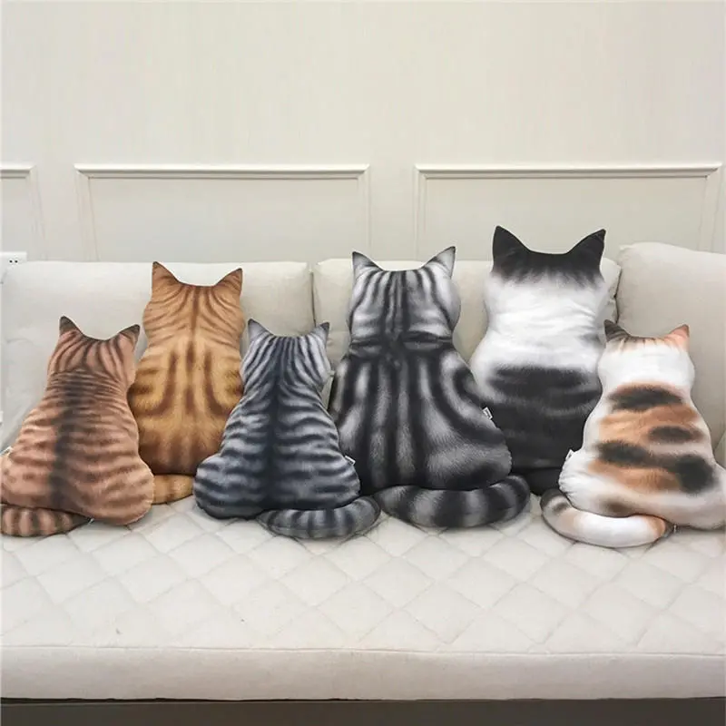 43cm cute cat soft plush back shadow toy sofa pillow seat cushion stuffed plush toy birthday gift for boys or girls room