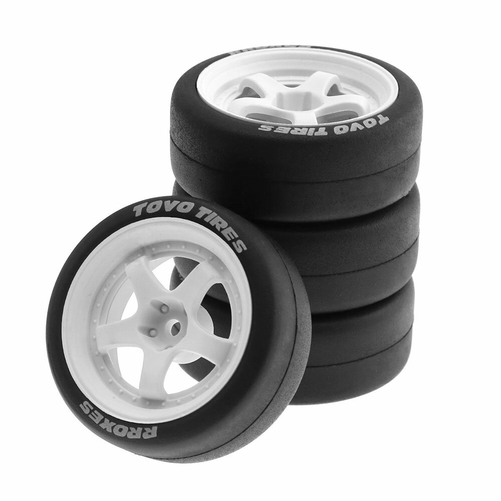 

RS 12mm Hex RC Car Wheel Tires for 1/10 Tamiya TT02 XV01 HSP Kyosho Wltoys Remote Control Parts