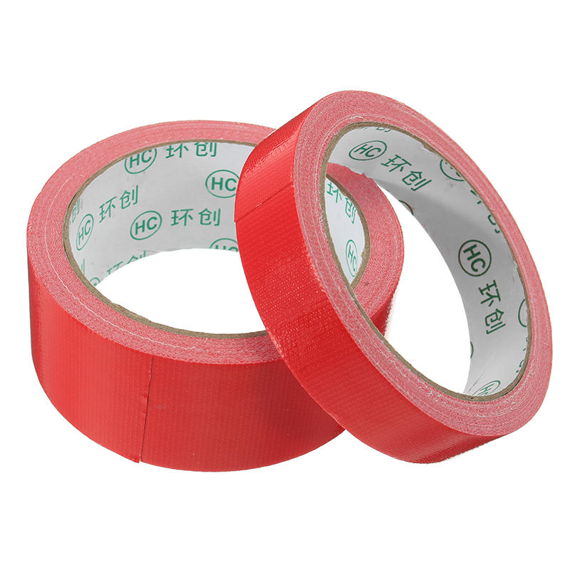 

Red Cloth Duct Tape PE Coated Waterproof Strong Adhesive Carpet Tape 2 Sizes
