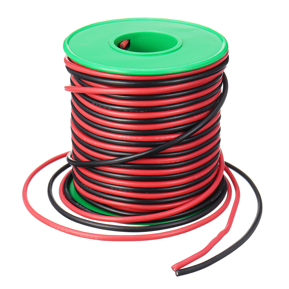 30m 18AWG Soft Silicone Line Hoge temperatuur vertind koperen flexibele kabeldraad