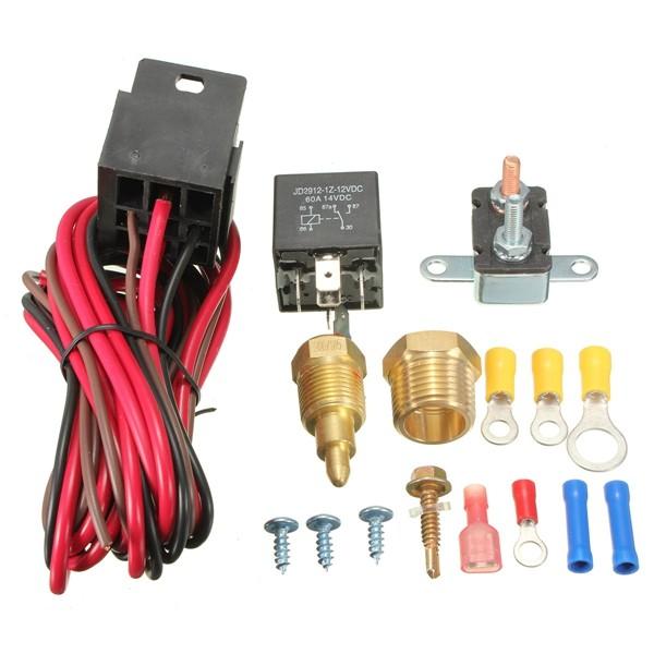 185 ~ 200 graden motor koelventilator thermostaat Temp Switch Sensor 5pins relais kit
