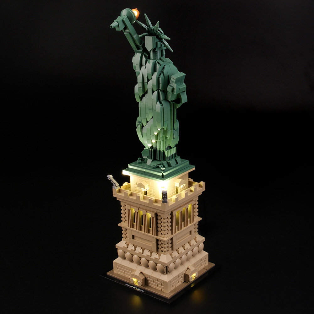 YEABRICKS DIY LED Licht Verlichting Kit ALLEEN Voor LEGO 21042 Vrijheidsbeeld Bouwsteen Bakstenen Sp