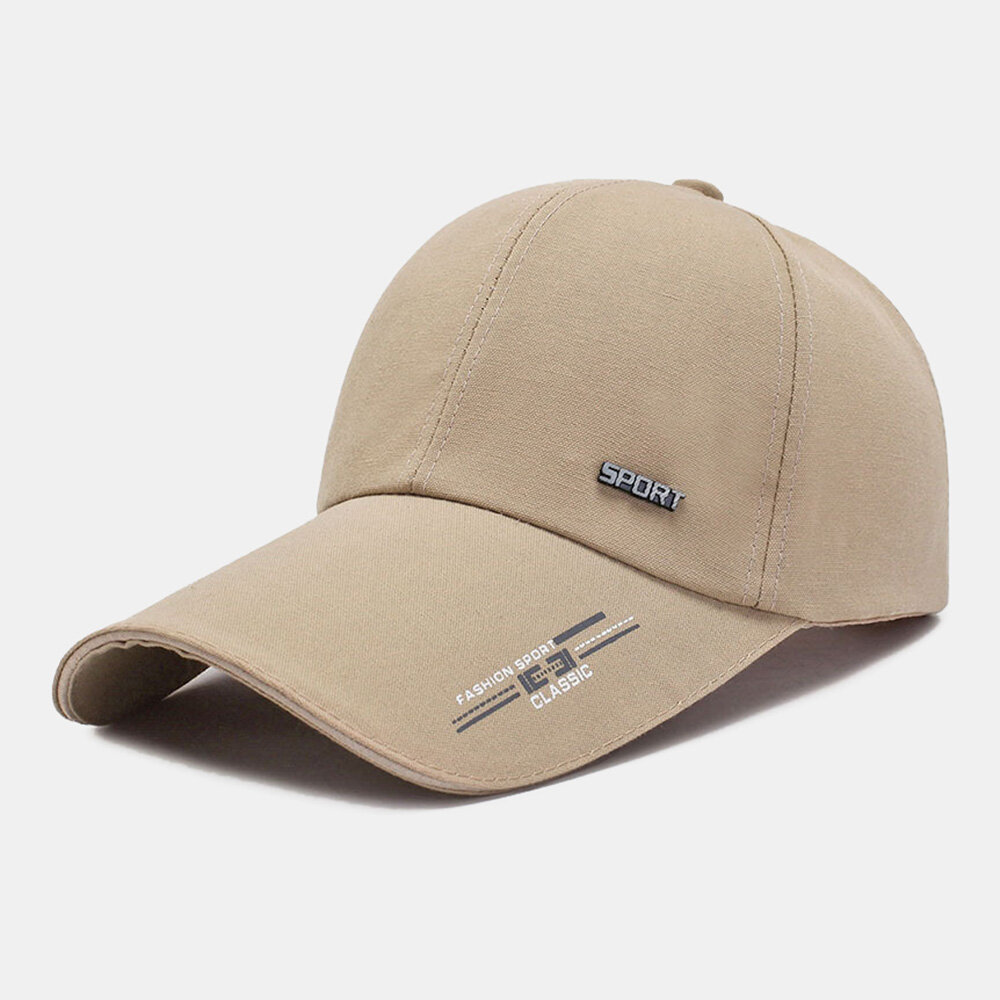 Unisex Casual Canvas Lengthen Brim Bag Brim Baseball Cap Outdoor Cycling Fishing Sunshade Adjustable Hat