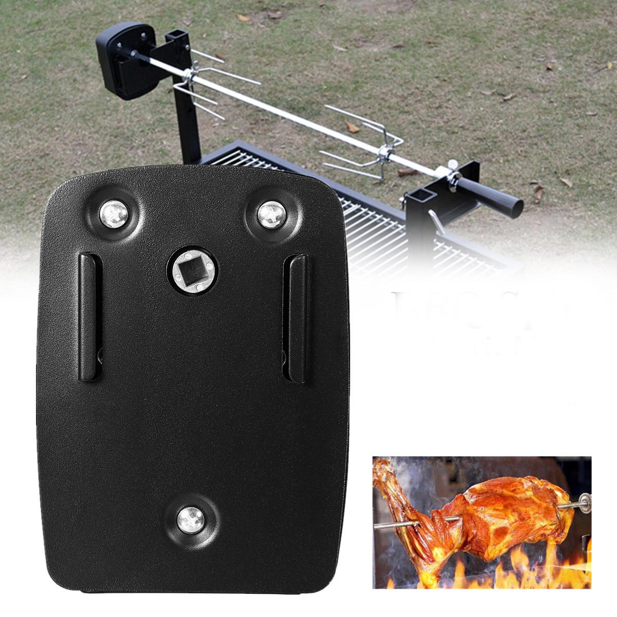 3V 1/2RPM Barbeque BBQ Spit Rotisserie Motor Outdoor Electric Roast Cooker