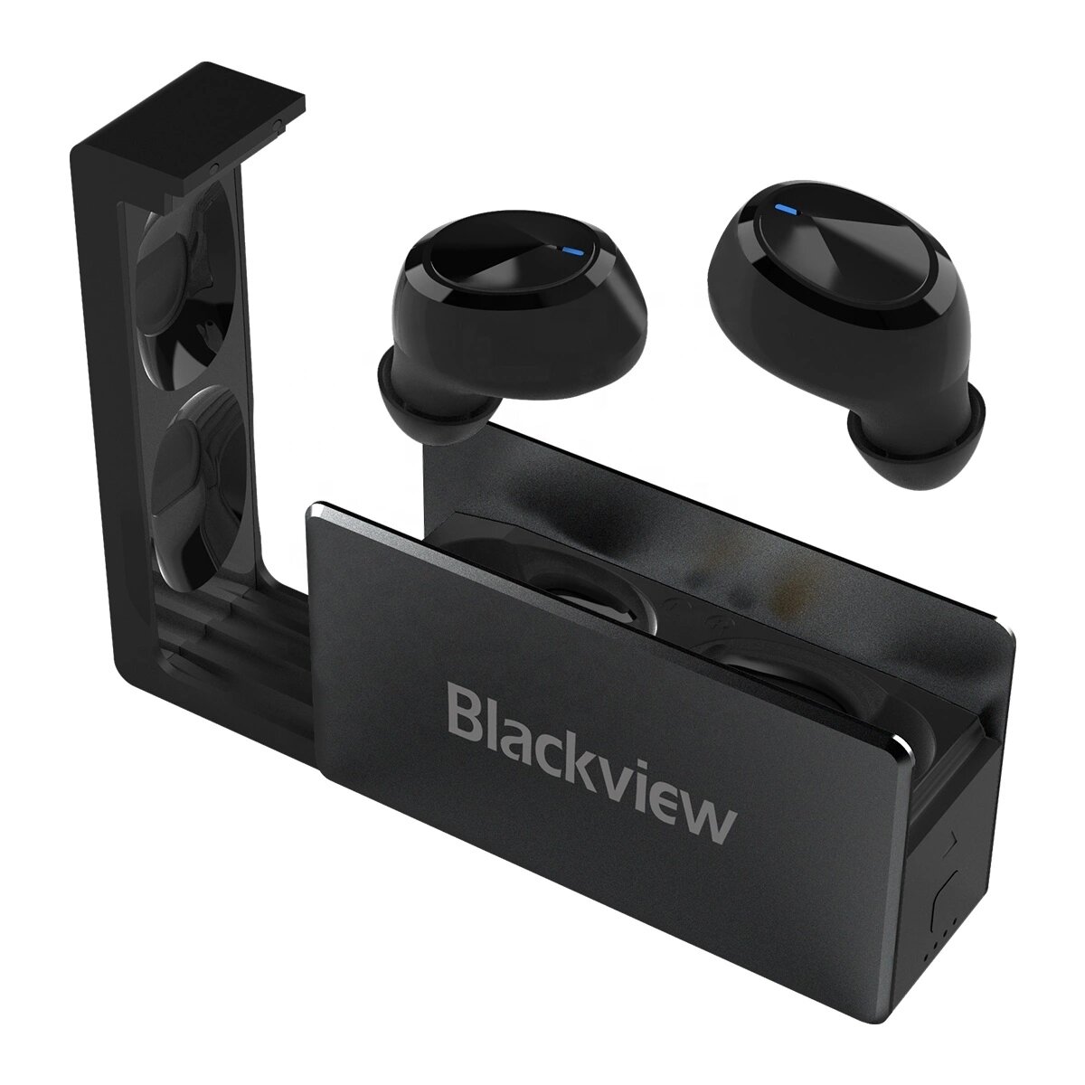 Blackview AirBuds2イヤホンワイヤレスBluetooth5.0ステレオヘッドフォン防水TWS8mmダイナミックボイスアシスタント（充電ボックス付きマイク付き）
