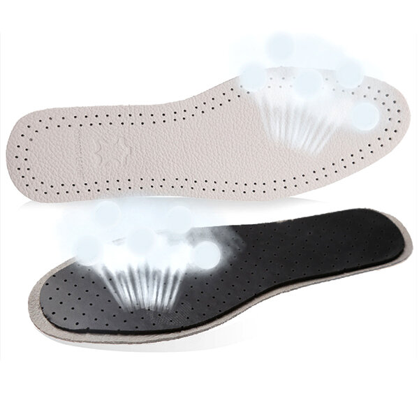 Unisex Comfortable And Breathable Leather Insoles Shoes Pads
