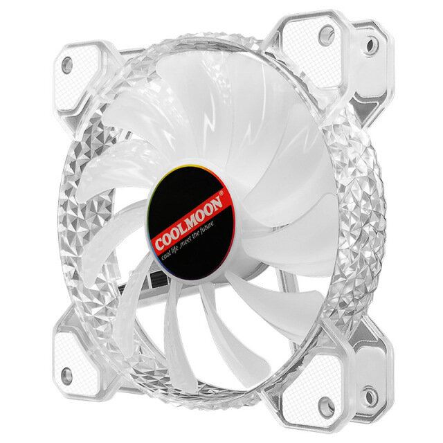 

COOLMOON 12cm Cooling Fan CPU radiator Heatsink for Desktop Chassis CPU PWM 3PIN ARGB AURA Radiator