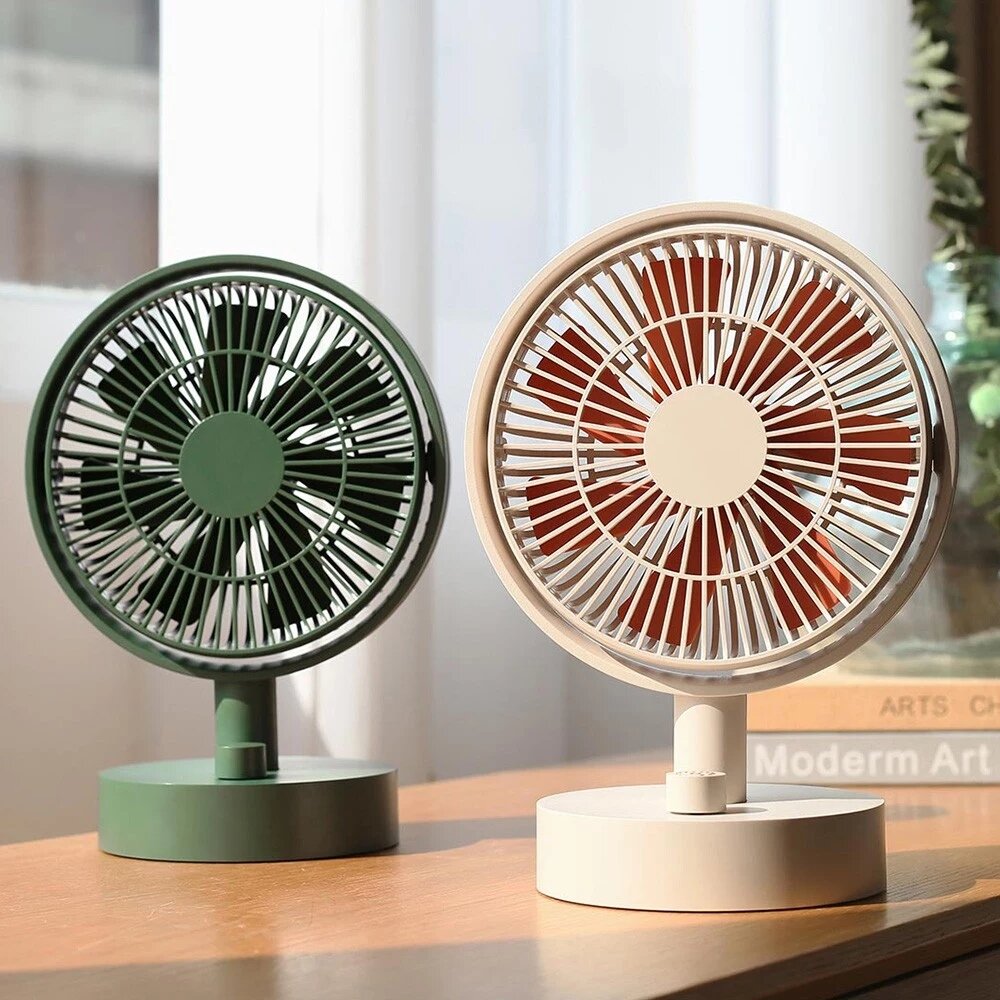 SOTHING Electric Desktop Fan Air Circulation Desk Fan Instant Cooling Stepless Speed Adjustment Automatic Rotation with
