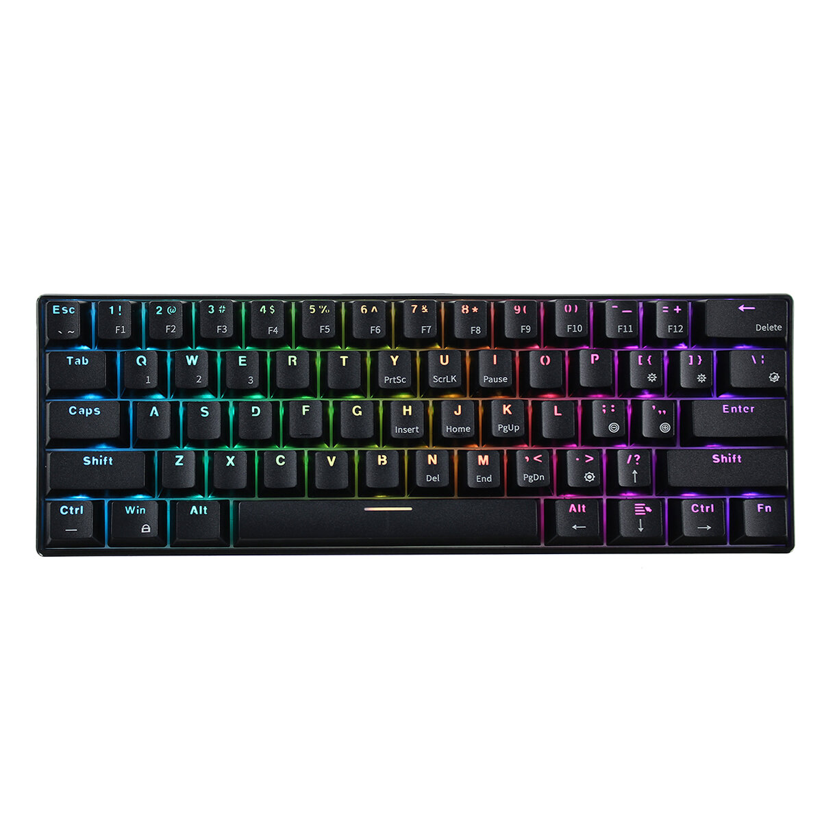 

61 Keys Mechanical Gaming Keyboard Wired/Wireless Dual-Mode bluetooth Type-C Gaming Keyboard with RGB Backlit