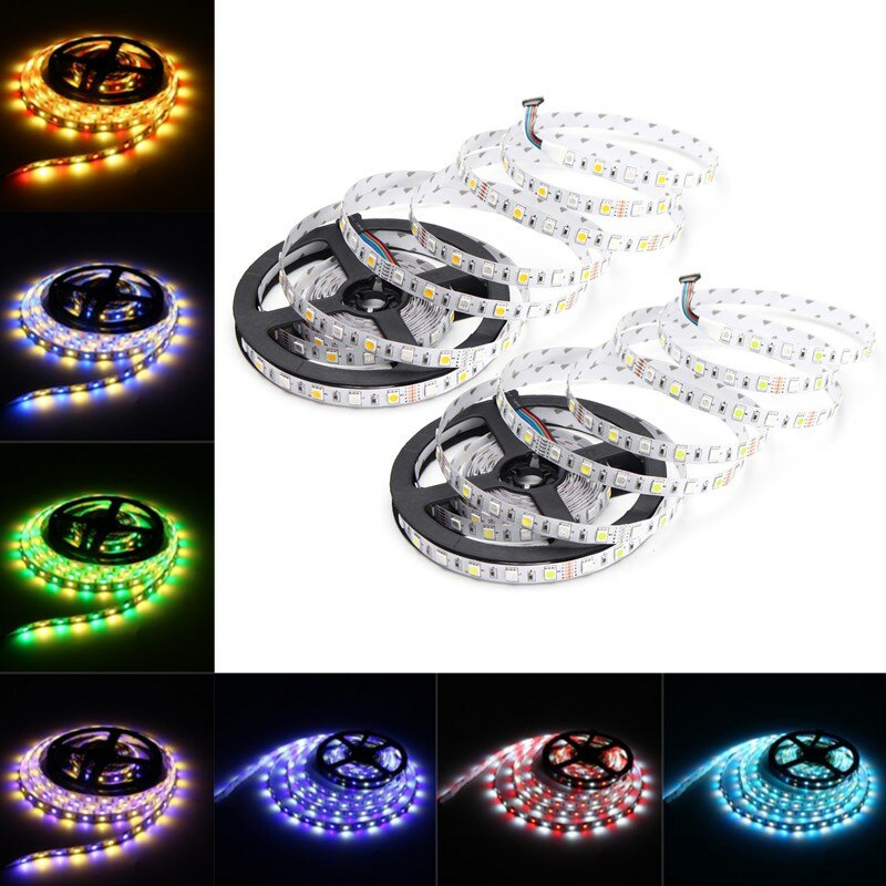 Details about   5M Waterproof RGBW RGBWW SMD 5050 LED Flexible Strip Light for Christmas Decor 