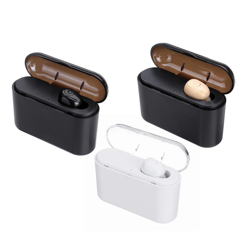 X8 Mini Single bluetooth Wireless Earphone Noise Cancelling Handsfree With Charging Box