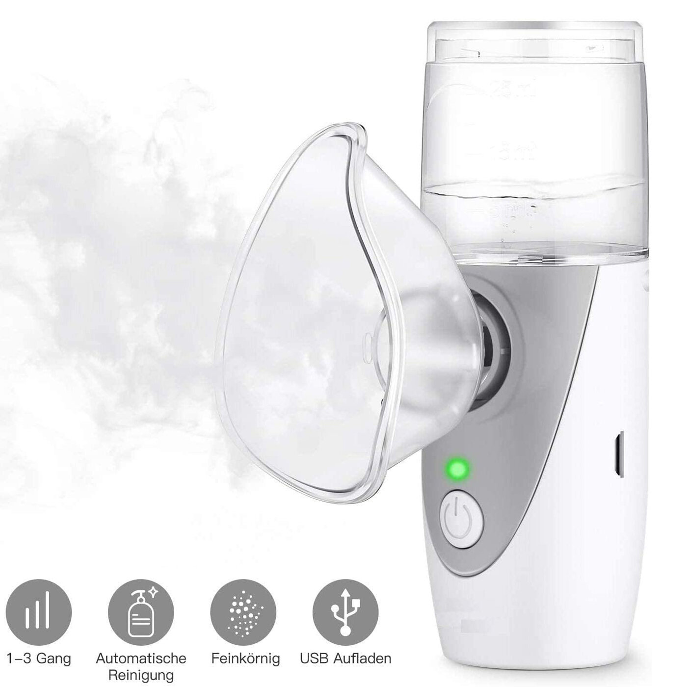 UN201 Mini Handheld PortableUSB Charging Inhale Nebulizer Ultrasonic Inalador Nebulizador For Children Adult