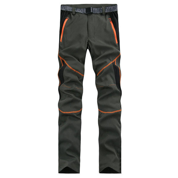 mens spring outdooors quick drying stitching sport-pants waterproof ...