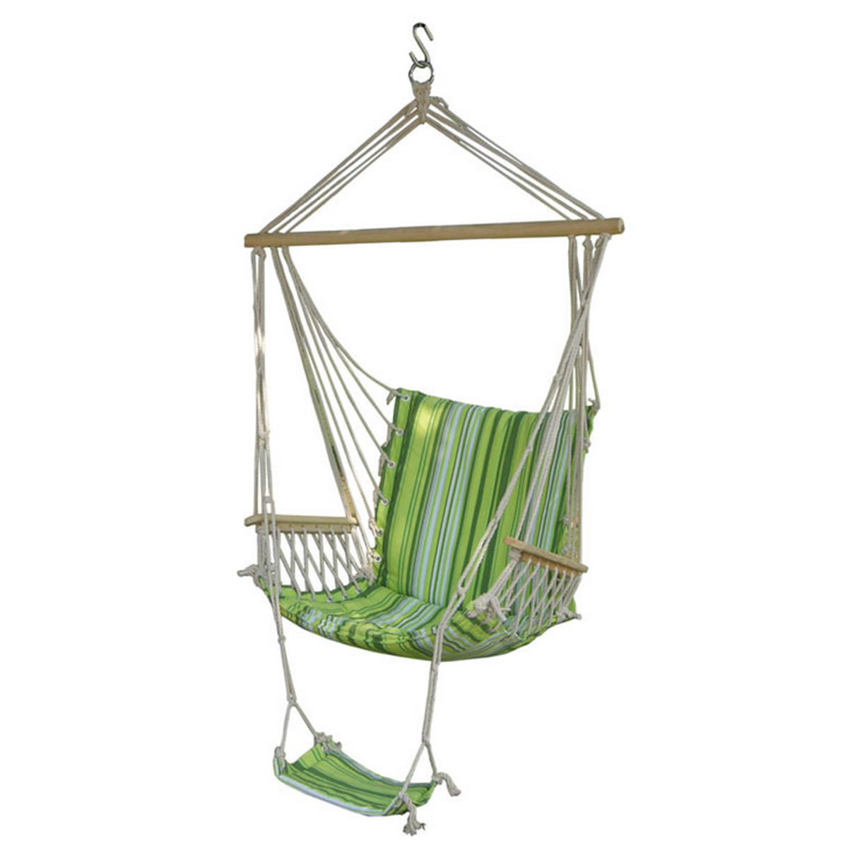 IPRee ™ Outdoor Tuval Swing Hamak Hareketli Asma Sandalye Bahçe Bahçe Mobzası Max 330Lbs