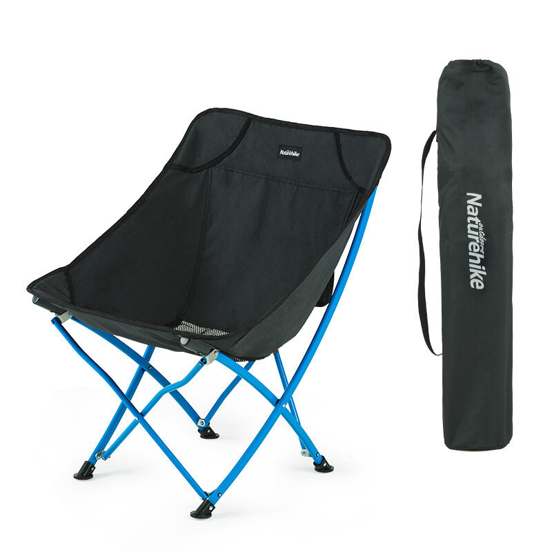 Cadeira dobrável Naturehike com encosto, cadeira ultraleve e portátil para atividades ao ar livre como praia, caminhada, pesca, suportando até 120 kg de peso.