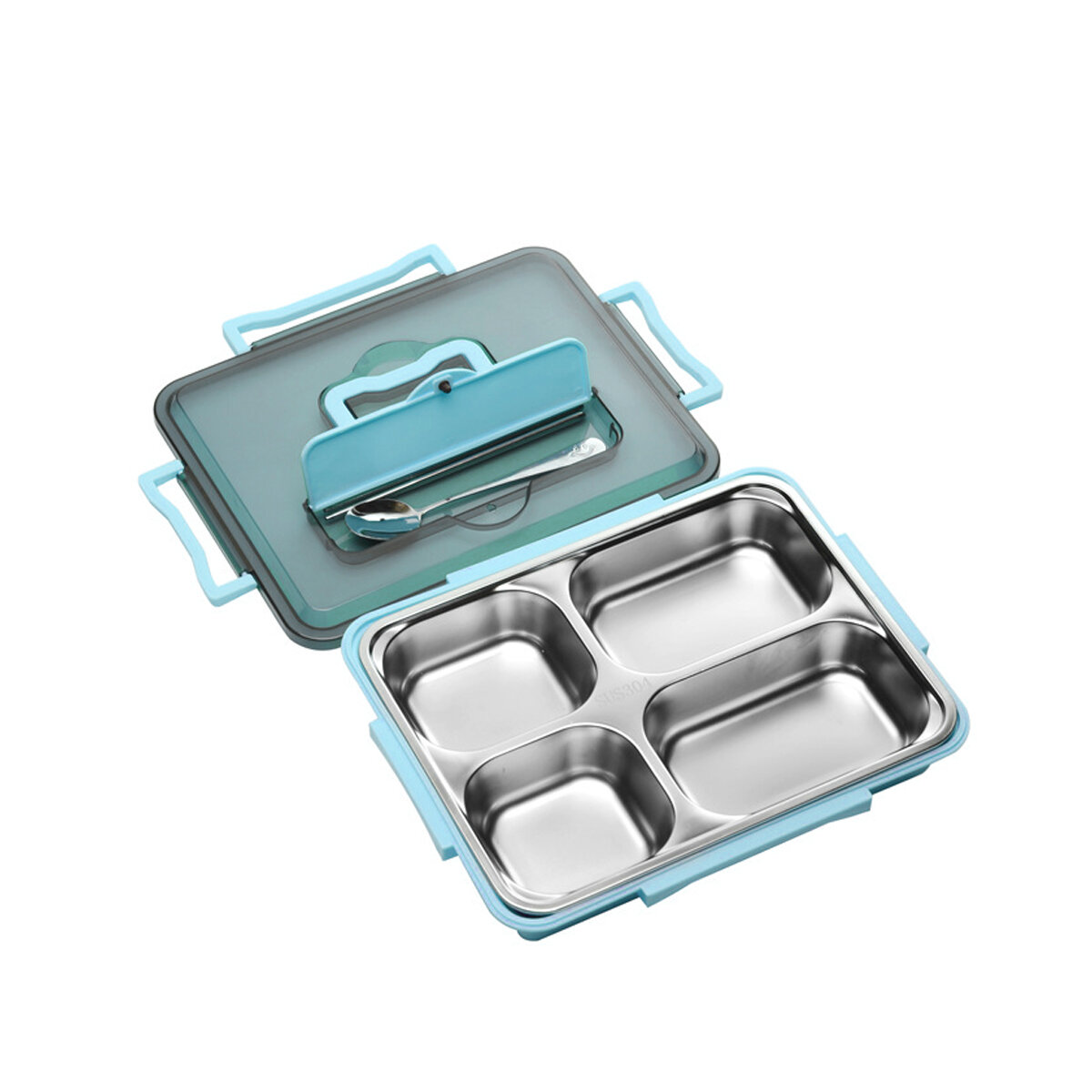 Roestvrijstalen thermische lunchbox Voedselcontainer Voedselthermoskan Isolerende container