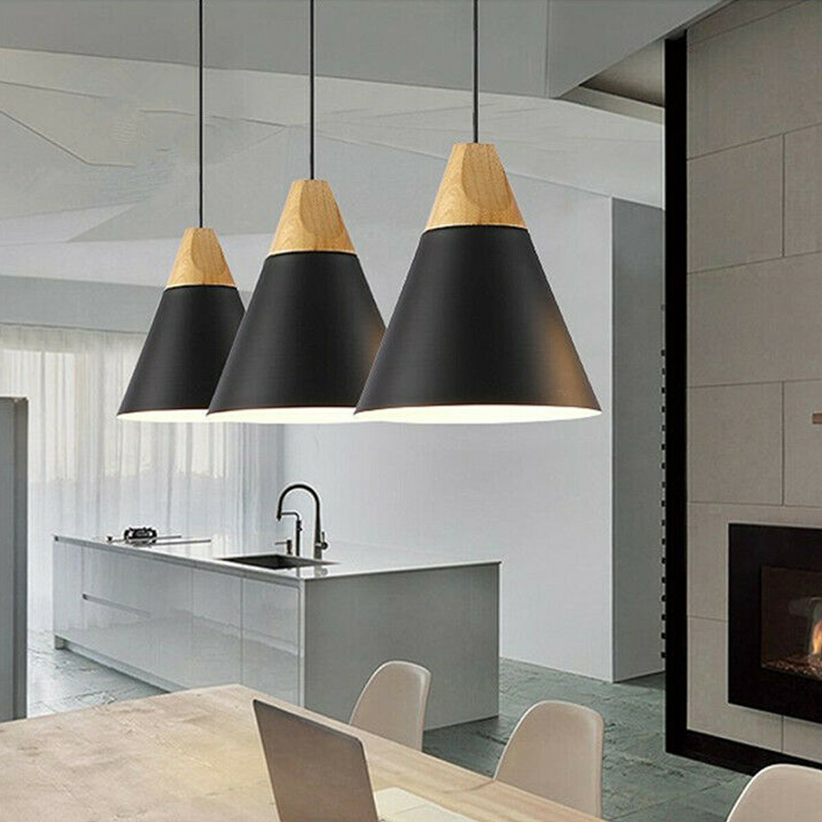 Modern Pendant Lighting Nordic, Height Of Pendant Lights Over Dining Table