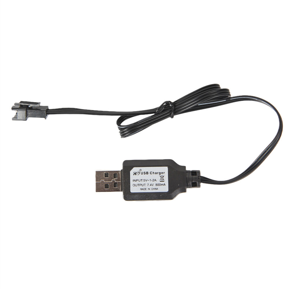 

LDRC A86 A86P 1/18 RC Car Spare 7.4V Battery Charging Cable USB Charger LA0002 Drift Vehicles Models Parts Accessories