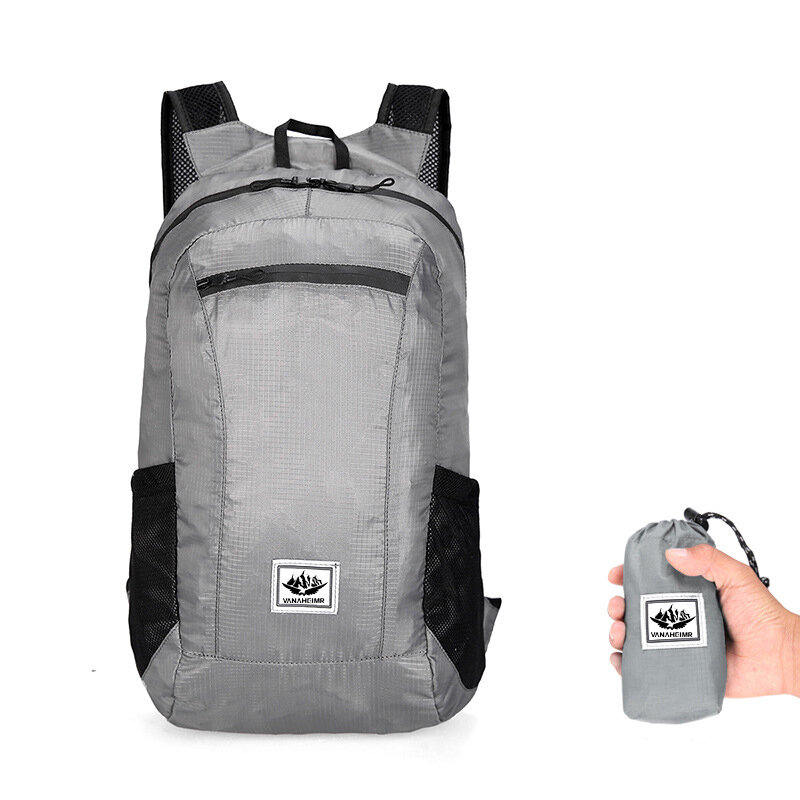 Saco dobrável de grande capacidade de 20L para atividades ao ar livre, mochila portátil para caminhadas, mochilas para homens e mulheres