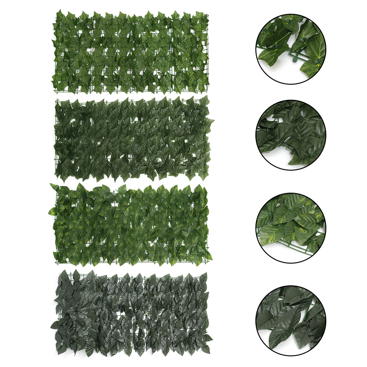 05M Outdoor Artificial Faux Ivy Leaf Privacy Fence Screen Decor Panels Hedge Garden Wall Cover