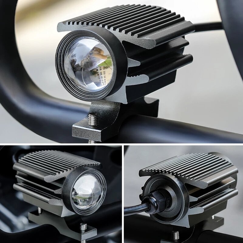 35W 3500LM Wit & Geel Motorfiets Led Licht Koplamp Spotlight Super Heldere Werken Spot Light Motor M