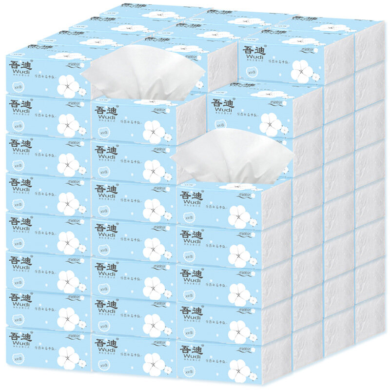 WUDI 30 paquets de mouchoirs en bois naturel avancés Soft et fort nettoyage bébé camping repas papier hygiénique boîte