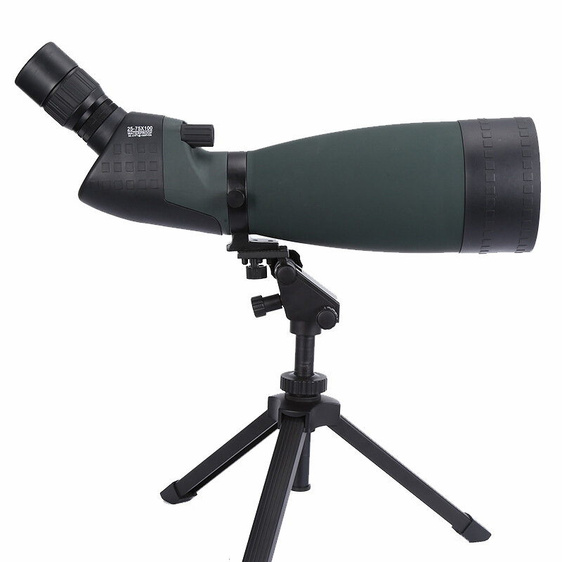MAIFENG 25-75X100 High Zoom HD Telescope com Tripé para observação de pássaros.