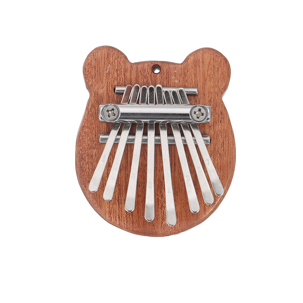 Muspor 8 Keys Mini Kalimba Africa Thumb Piano Mbira Solid Wood Keyboard Instrument Gift Toy With Lan