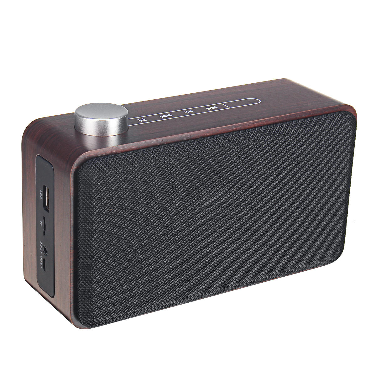 W5A Houten Draadloze bluetooth-luidspreker Draagbare stereo TF-kaart U Disk 3,5 mm Audioluidspreker 