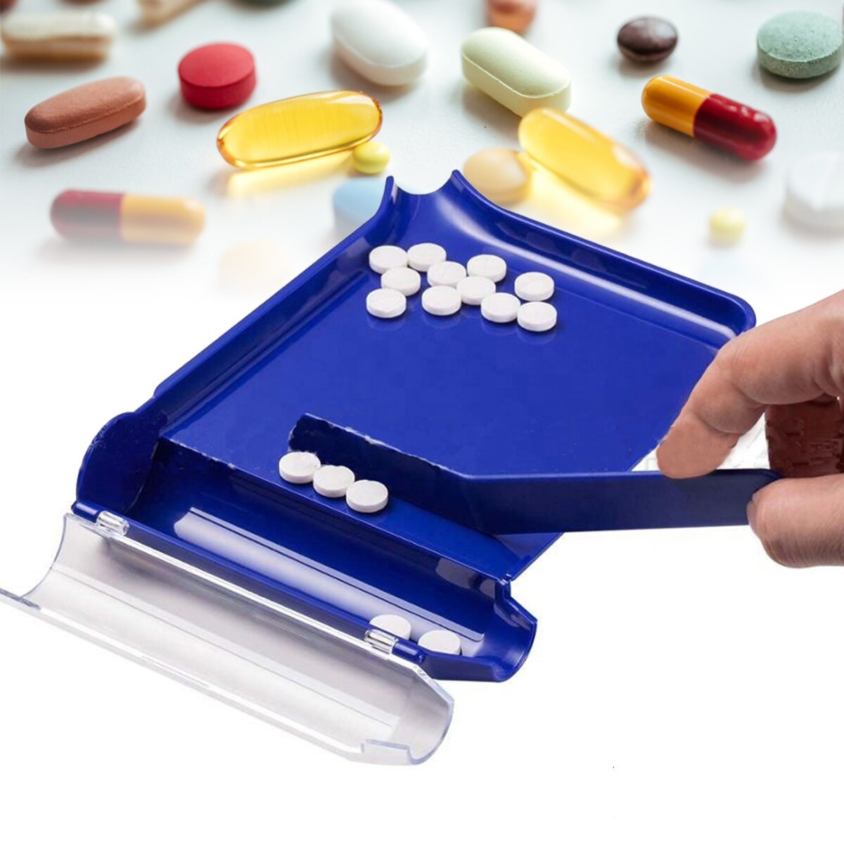Pill Counting Tray Durable Plastic Practical Dispenser For Pharmacists Pharmacy Doctor, Banggood  - buy with discount