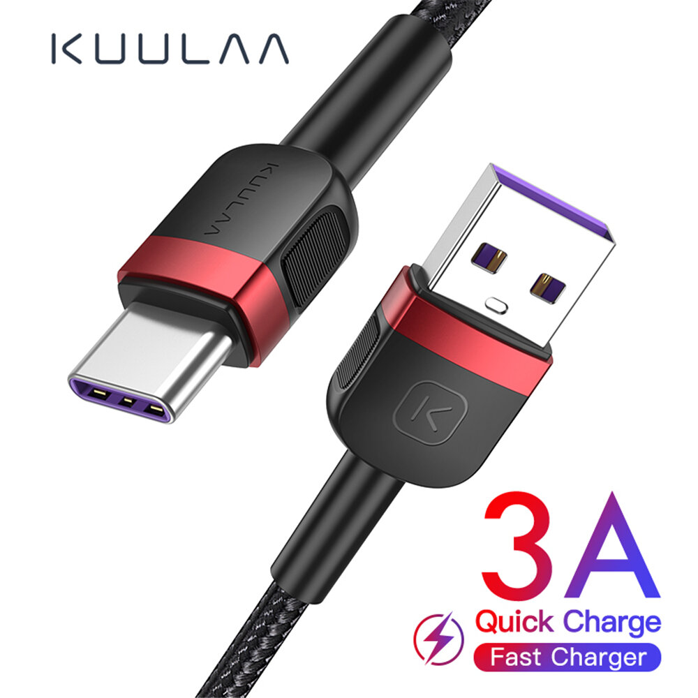 

KUULAA 3A Data Cable Micro USB Type C Fast Charging Charger For Mi10 POCO X3 Huawei Honor 8X ASUS ZenFone Max Pro (M1) Z