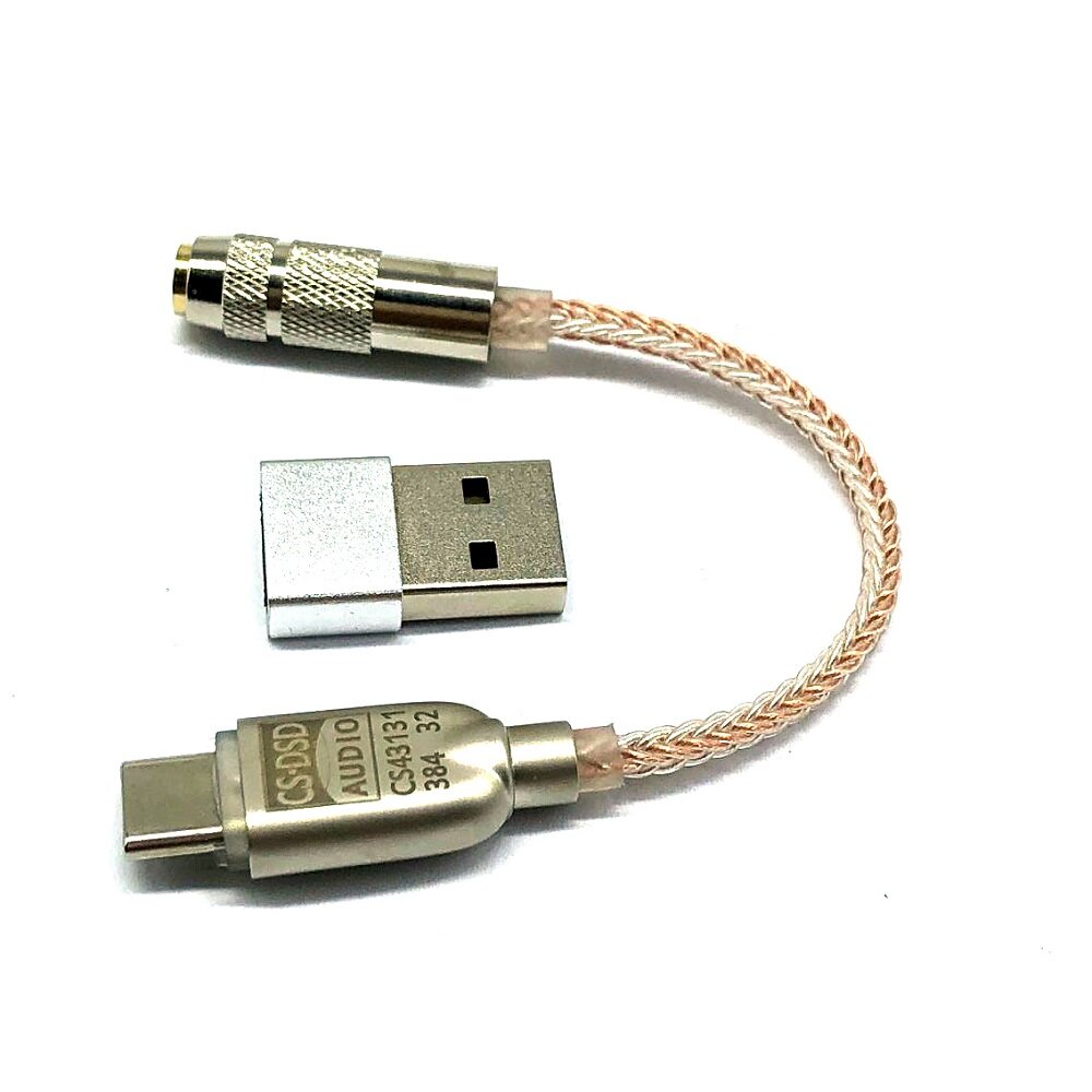 Type-C Adapter DAC Mobiele Telefoon Decoder Kabel HIFI Amp Audio USB Headset CS4313 Adapter