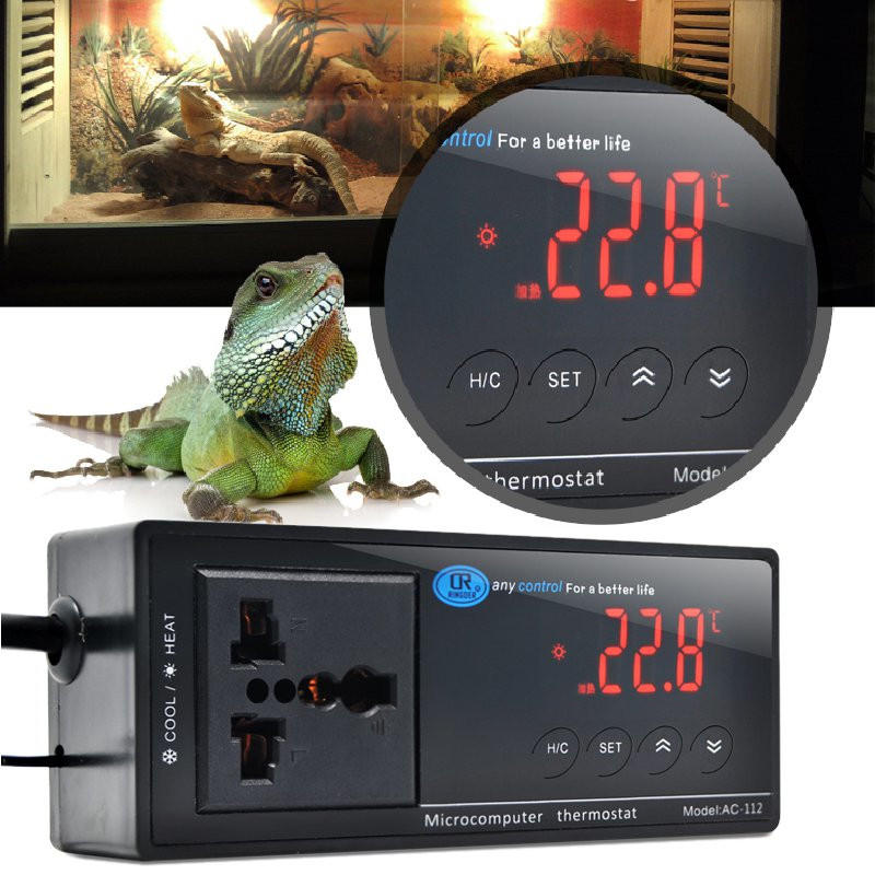 

Цифровой термостат регулятора температуры LED для рептилий Аквариум 110/220 В