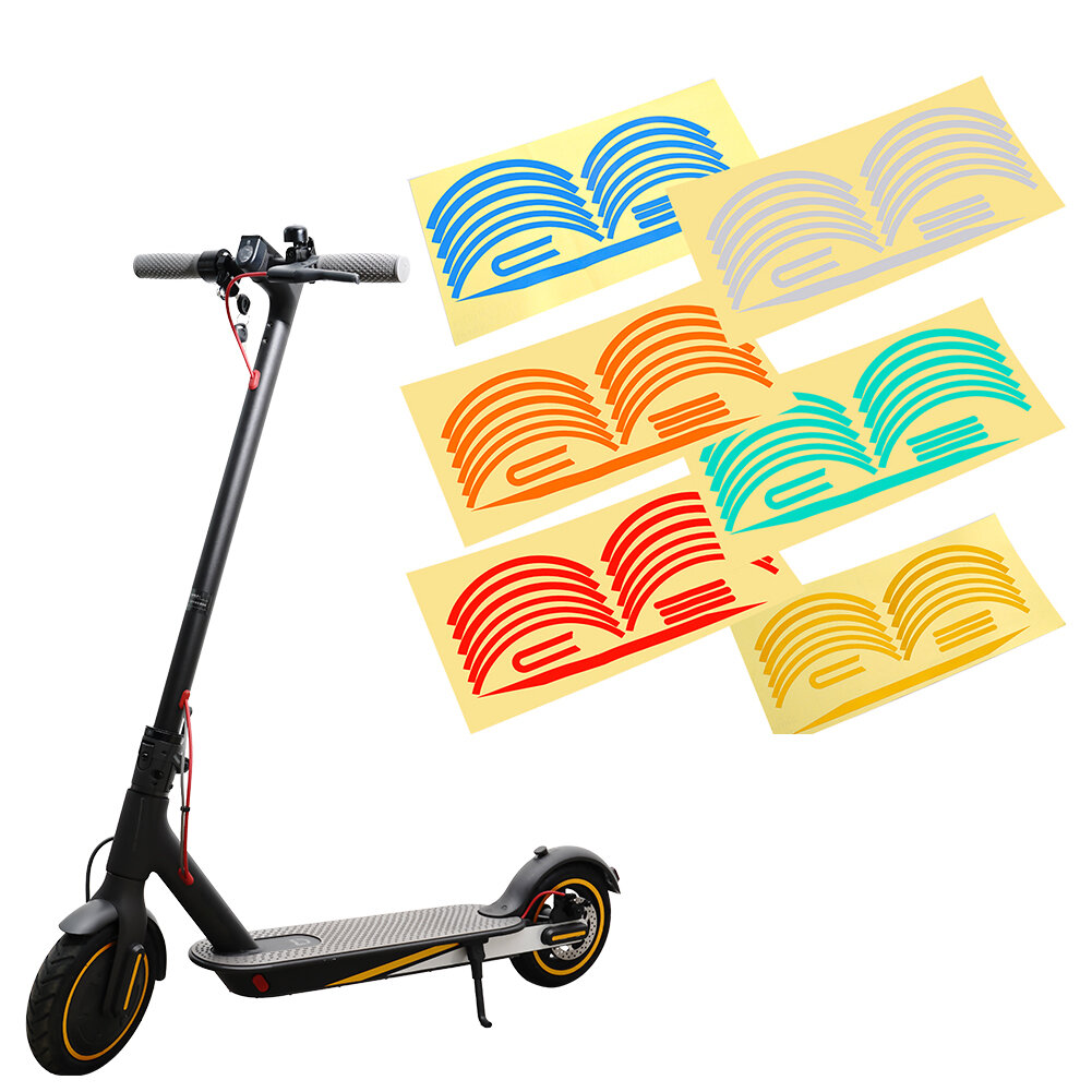 Electric Scooter Reflective Stickers Waterproof Warning Sticker Tape Decals for Mijia M365 Electric Scooter Accessories, Banggood  - buy with discount