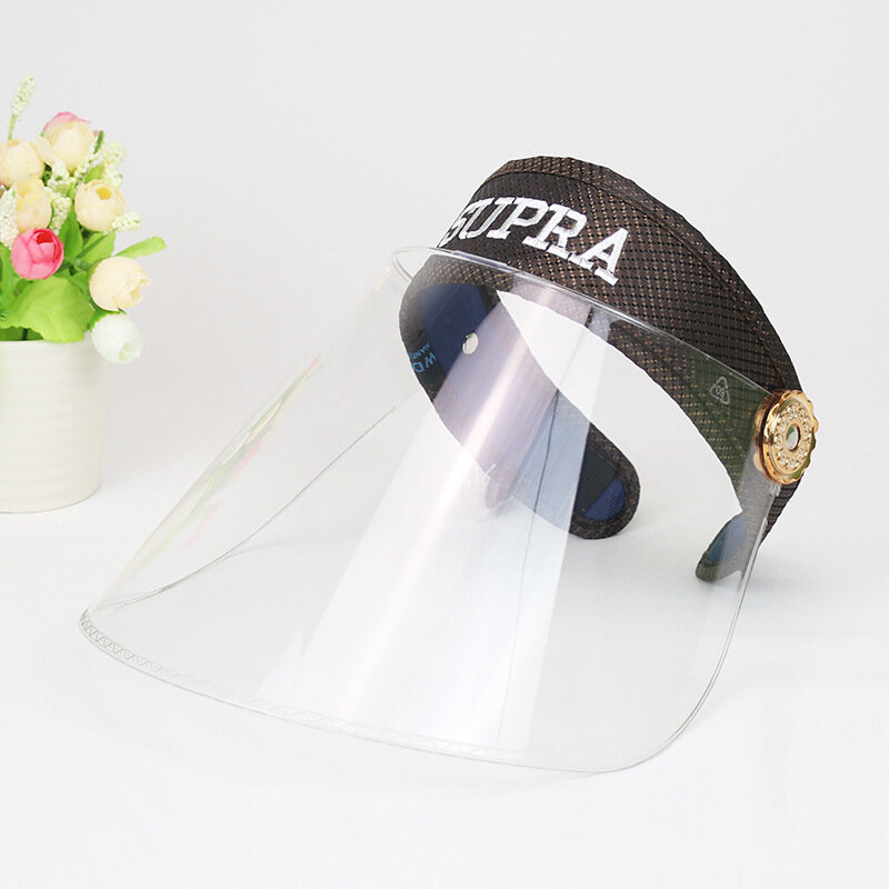 Rain Cap Biking Rainproof Windproof Cap Protective Full Face Transparent Hat