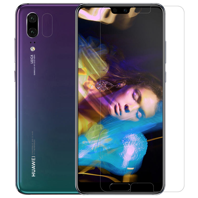 NILLKIN HD Ultra Thin Anti-fingerprint Screen Protector with Lens Protective Film for Huawei P20
