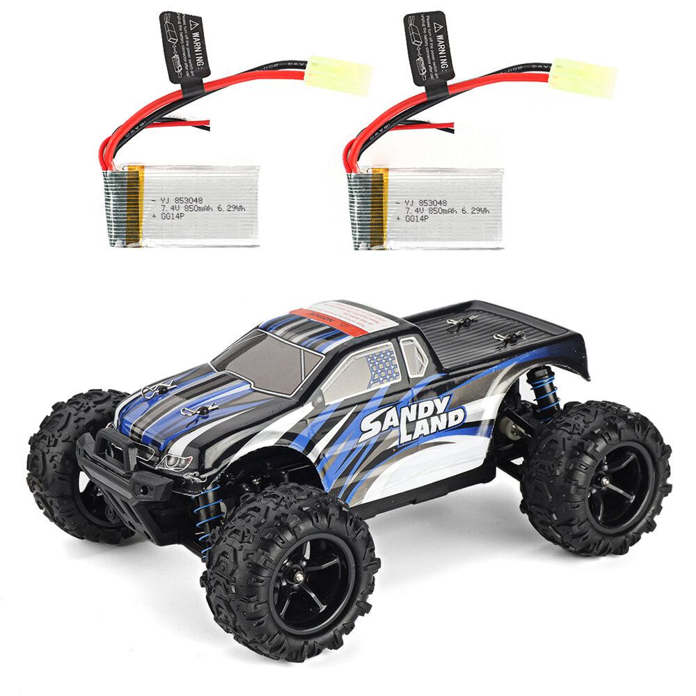 

PXtoys 9300 RTR with Two Battery 1/18 2.4G 4WD Sandy Land Monster Truck RC Car Vehicles Model