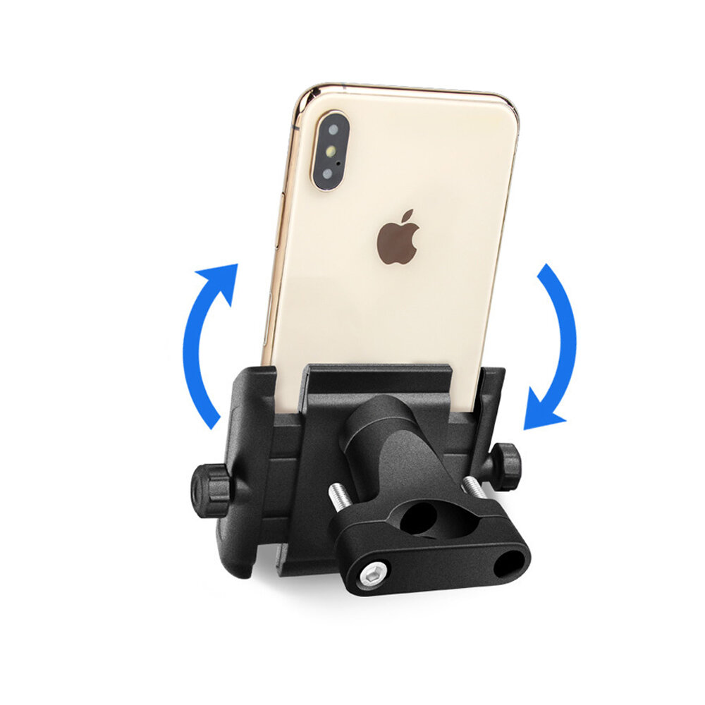 

Aluminum Alloy Bike Phone Holder 6-10cm Width Adjustable Phone Mount Waterproof 360° Rotation Phone Stand for Cycling