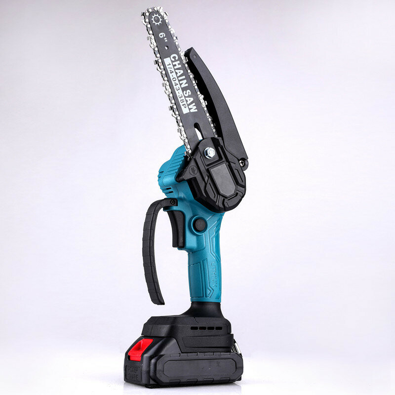 6 Inch Electric Chain Saw Cordless One-Hand Rechargeble ChainSaw Woodworking W/ 0/1/2pcs Battery For Makita