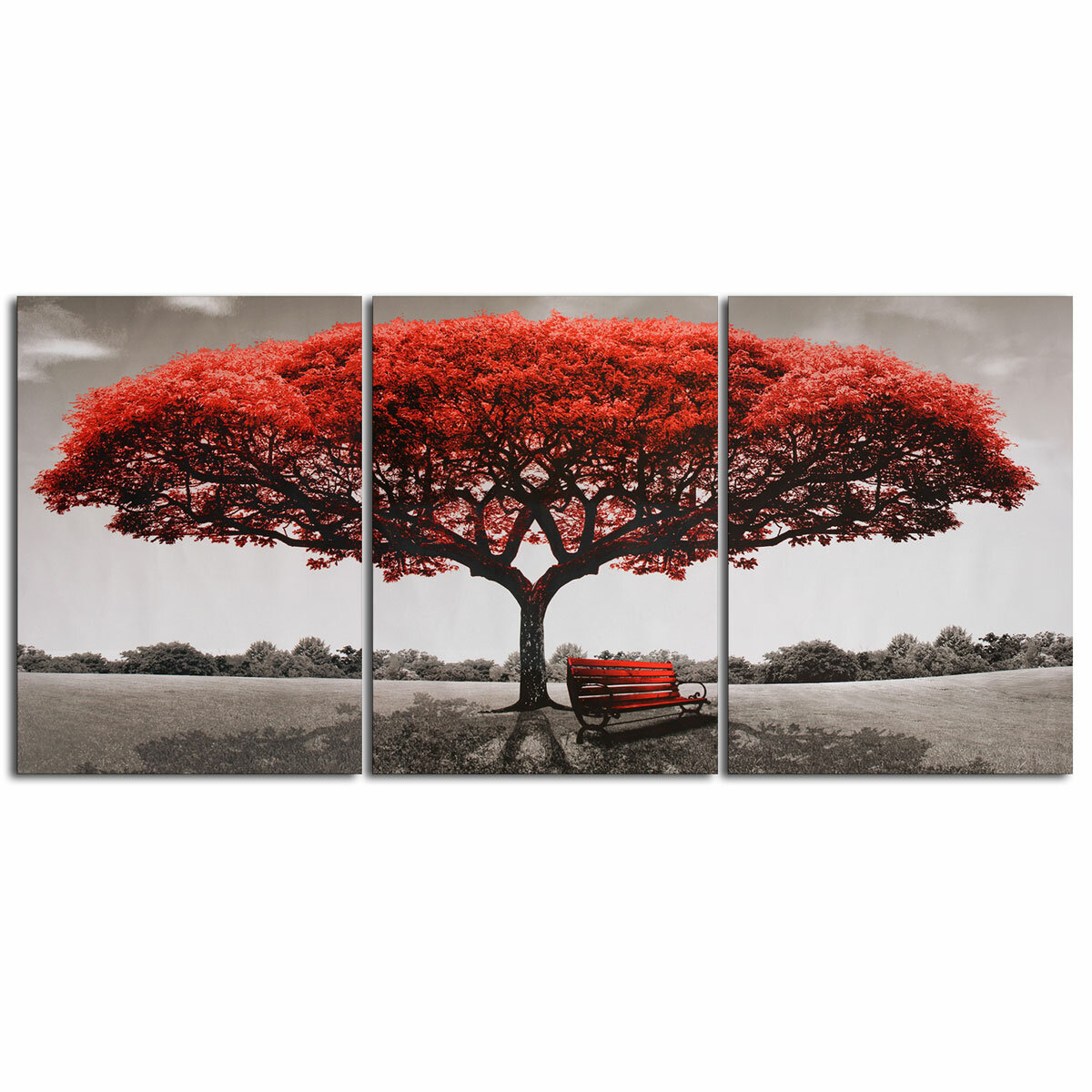 

3 шт. Настенные декоративные картины красное дерево печать на холсте художественные картины бескаркасные настенные украш