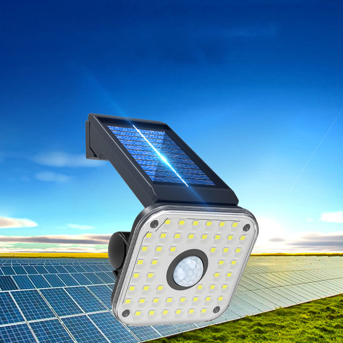 48SMD Solar Motion Sensor Lights Beveiliging Wandlamp Schijnwerper Buiten Waterdicht
