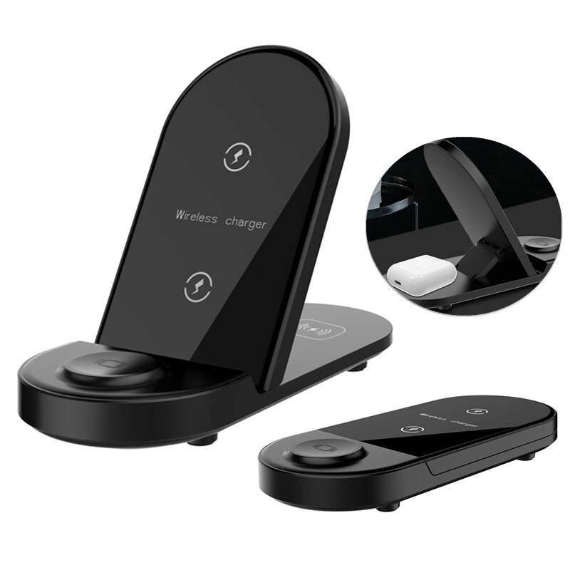 

Bakeey X416 15W 3 in 1 Wireless Charger Fast Charging Stand Holder Dock Station for Apple Watch for Airpods for iPhone 1