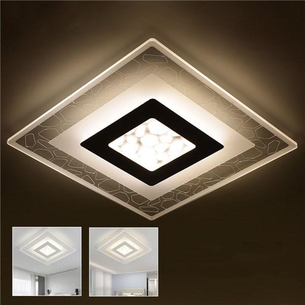 28w modern simple square acrylic led ceiling lights living room ...